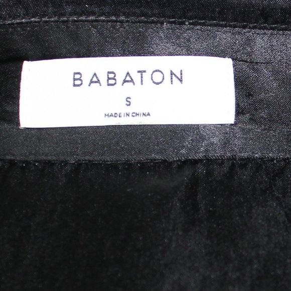 Babaton Aritzia  Venturi blouse Black White button down Classic size Small - Picture 8 of 10